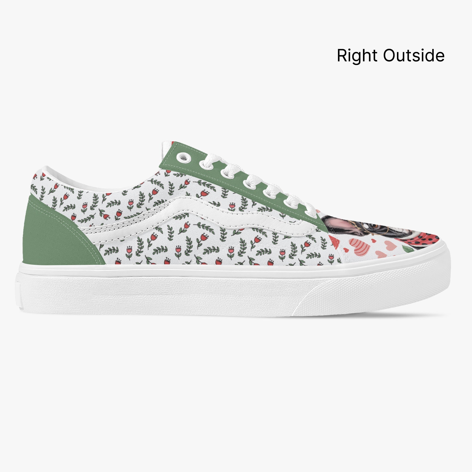 French Bulldog Lover Claude Trendy Low Top Canvas Sneakers Casual Footwear