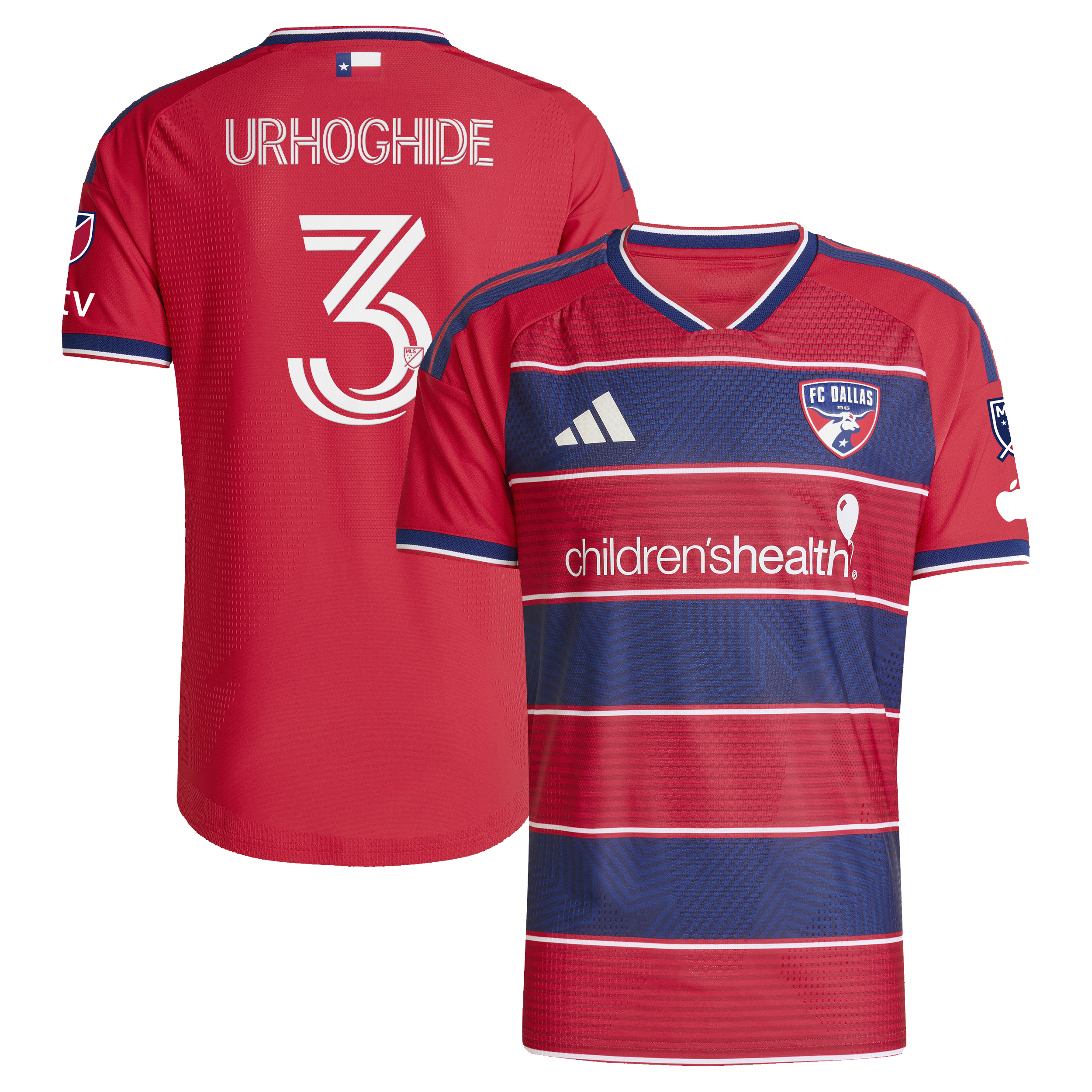 [JED] Youth Osaze Urhoghide FC Dallas 2026 DNA Kit On-Field Authentic Patch Jersey - Red