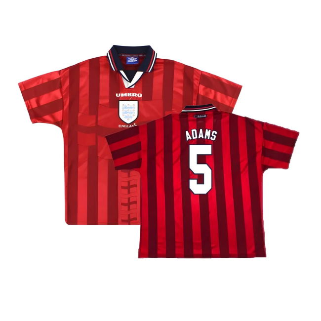 Authentic England 1997-99 Away Match Jersey Athletic Performance Euro