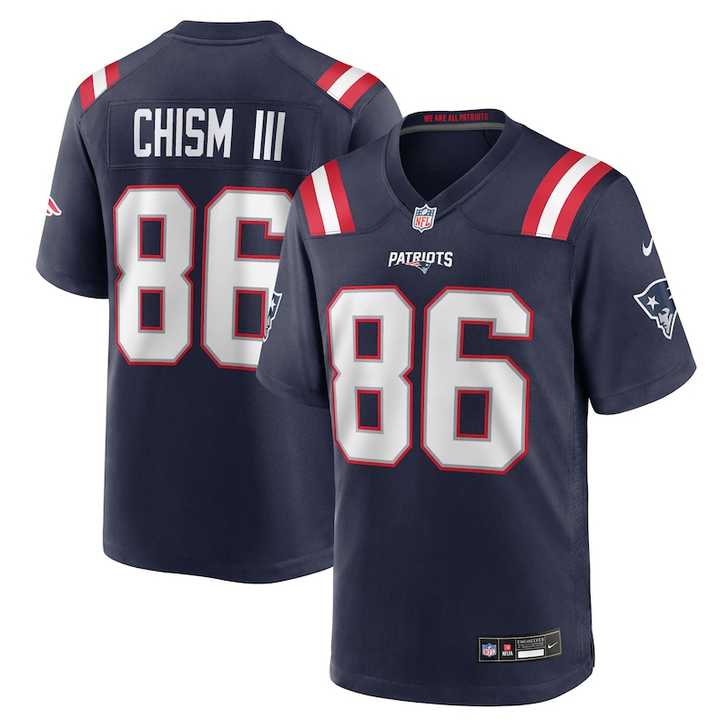 None Efton Chism III NE Patriots Championship Top-Grade Jersey