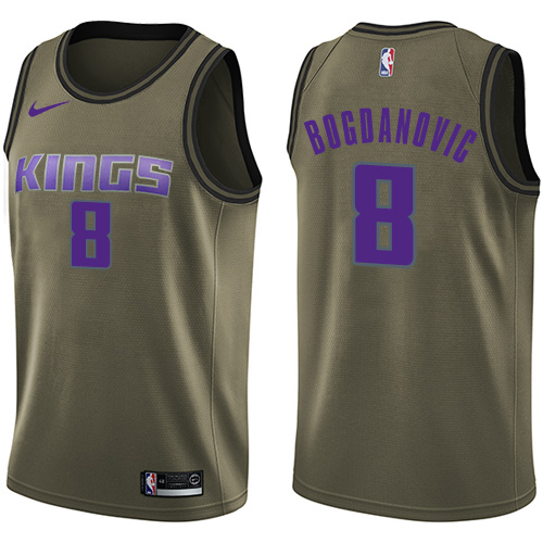 Premium Kings NBA Swingman Jersey #8 Bogdan Bogdanovic 2024 Icon -