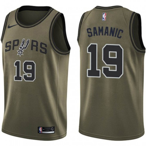 Green Nike A. Spurs #19 NBA Jersey Game Day Wear Premium Quality