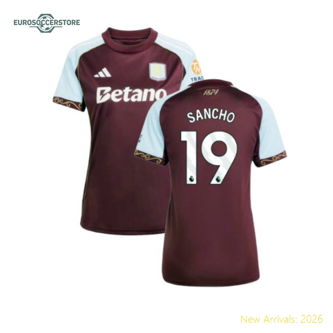 Premium Aston Villa Womens Jersey Sancho 2025-2026 Advanced Textile