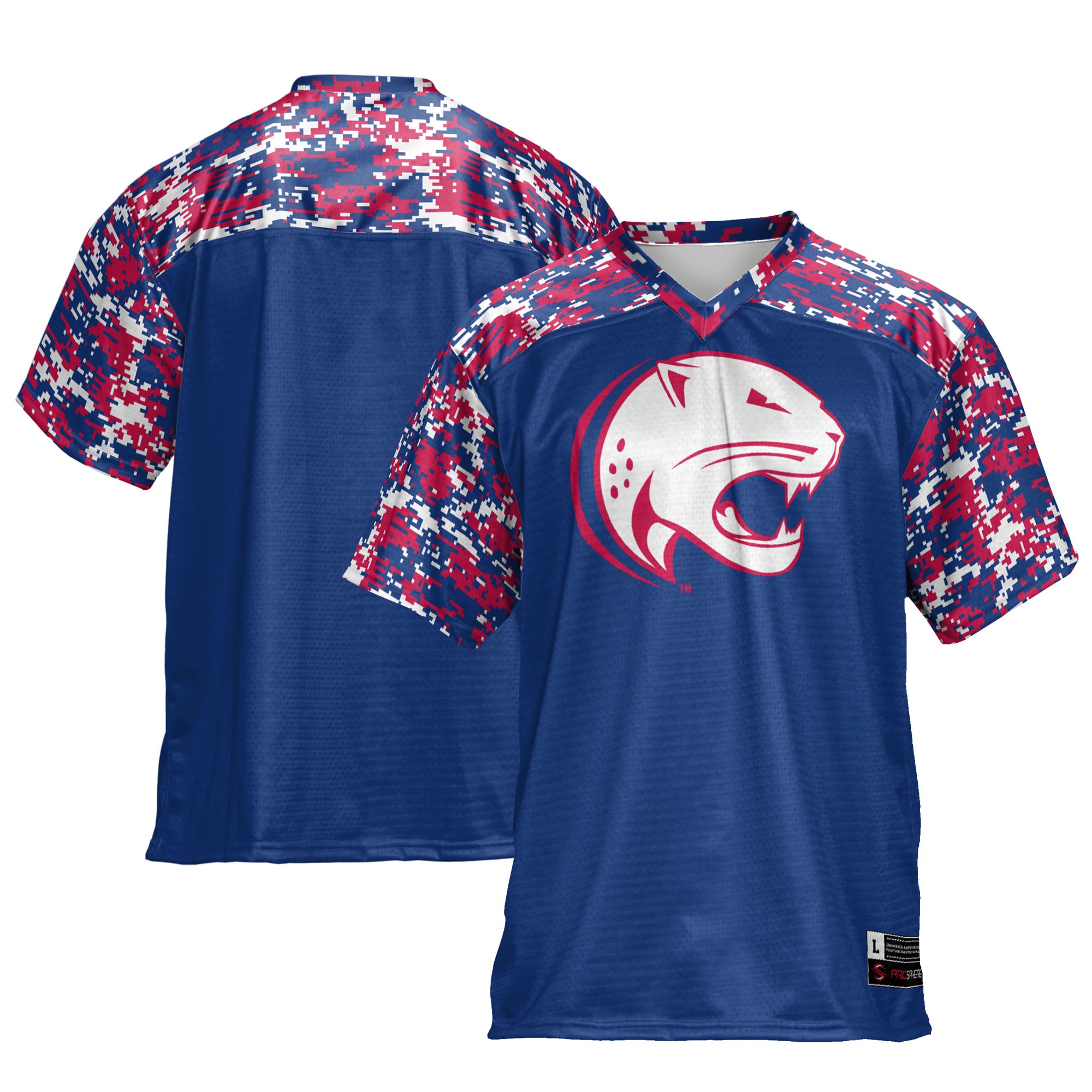 South Alabama Jaguars GameDay Greats Youth Camo 2026 Season Football Jersey - Blue