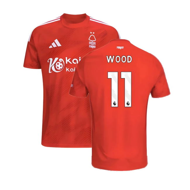 Football Nottingham Forest Home Shirt Wood #11 Match Quality Fan G...