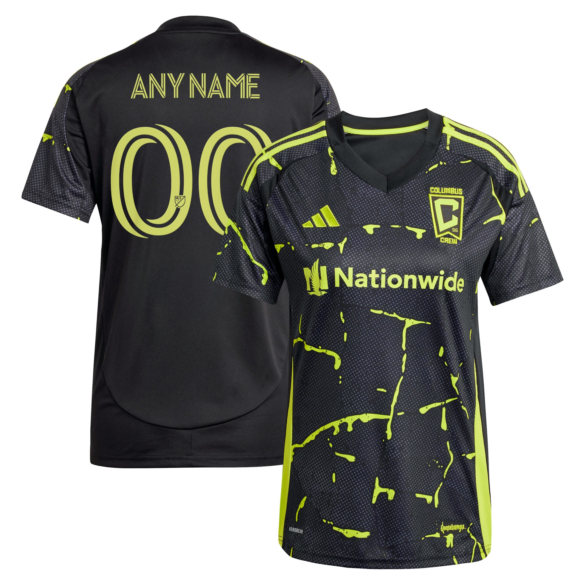 [SJH] Columbus Crew Women's 2025 The Goosebumps Kit Replica Custom Jersey - Black