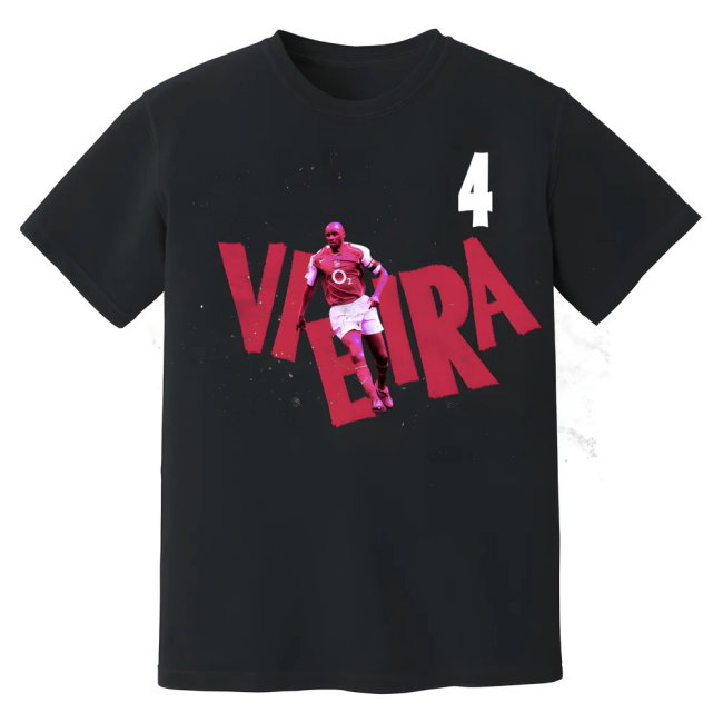 Patrick Vieira Arsenal Premier League Legend supporter T-Shirt