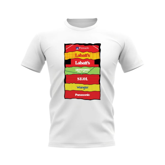 Nottingham Forest Shirt Sponsor History T-shirt (White)