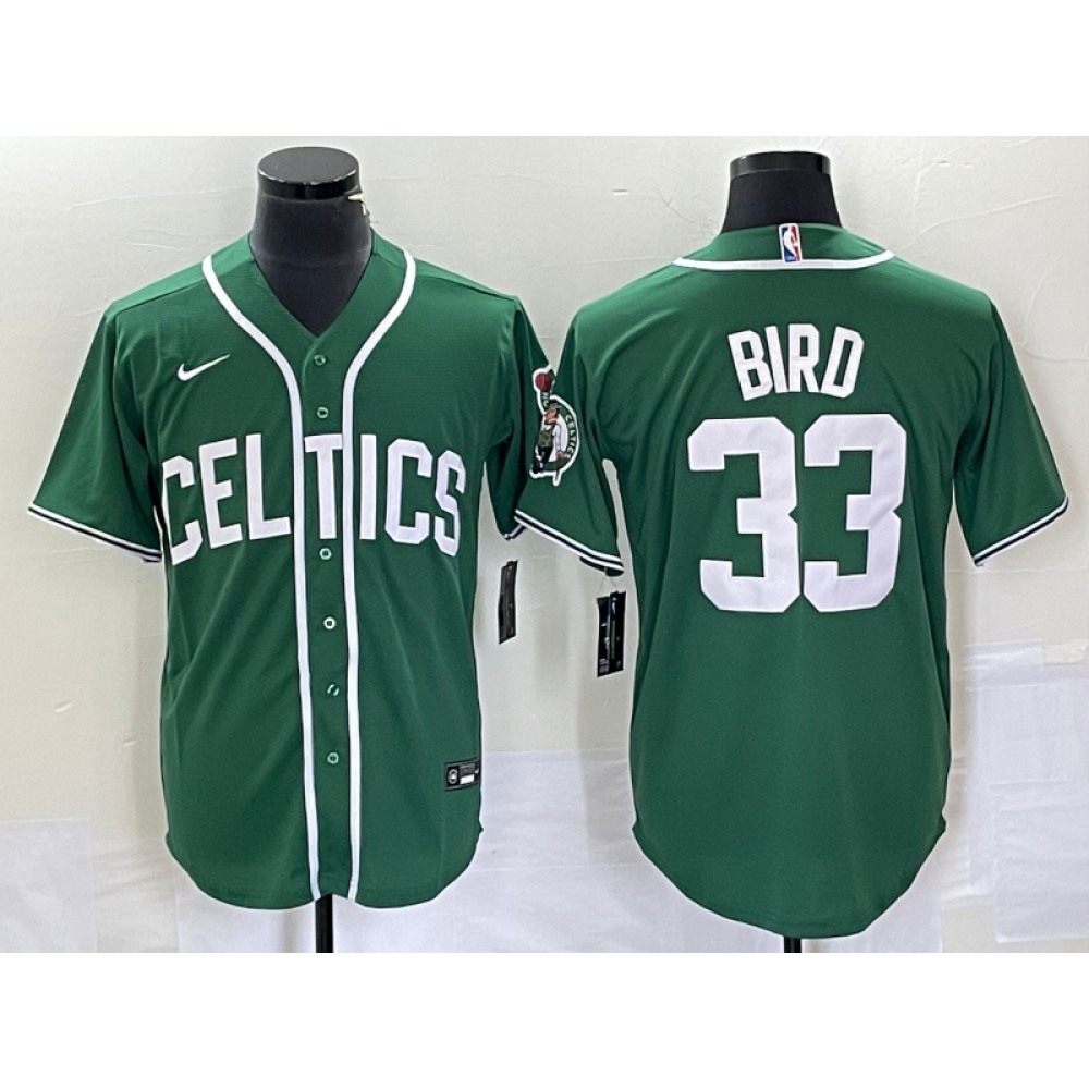 Authentic Boston Celtics 33 Green Jersey - NBA Collection