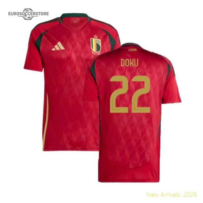 Belgium 2024-2025 Home Jersey - Genuine Quick-dry Contemporary