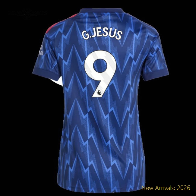 Arsenal 2024-25 Away Fan Version For Women (G.Jesus Match Day Shirt