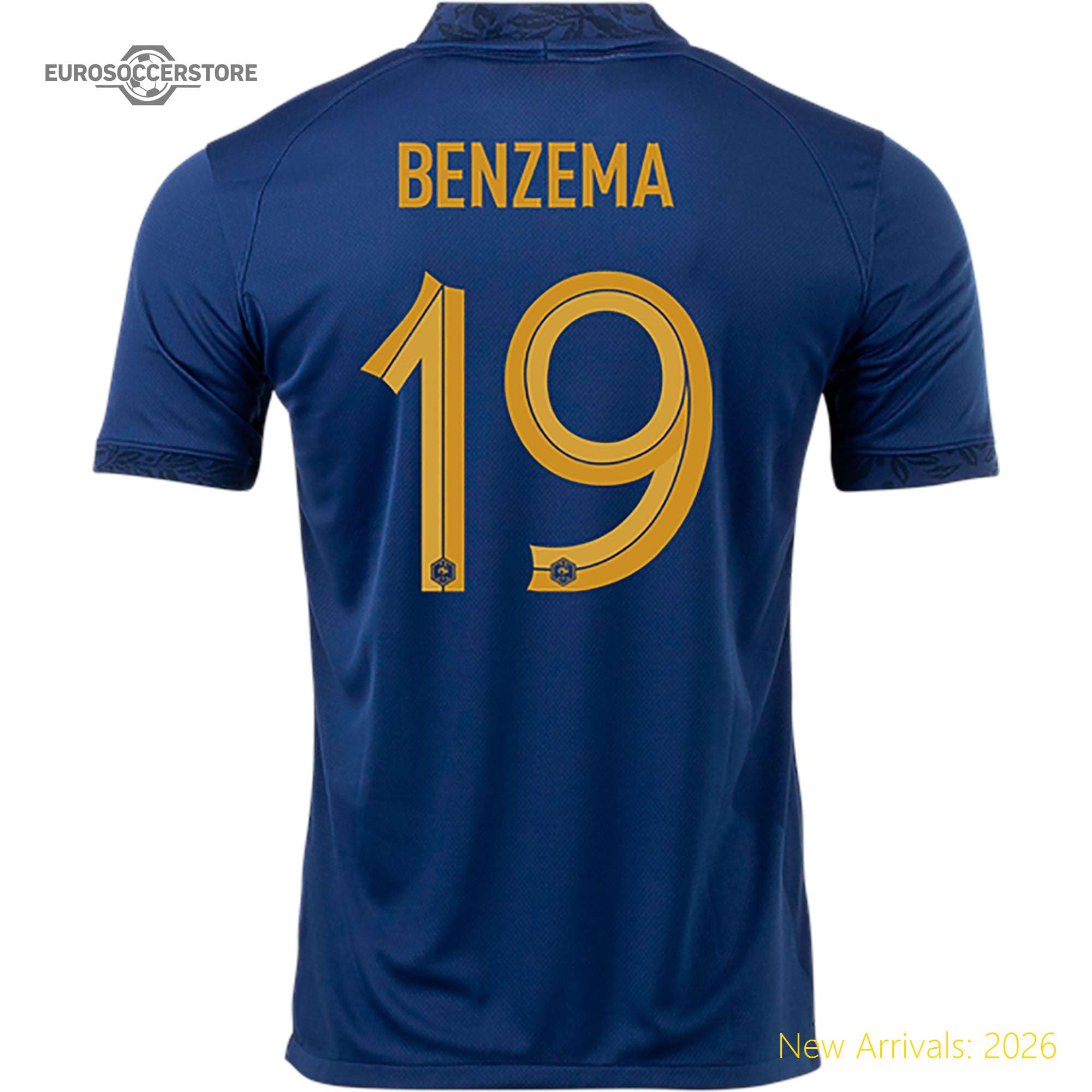 Stylish Kids Fra Benzema France Home Official Home Jersey 2022