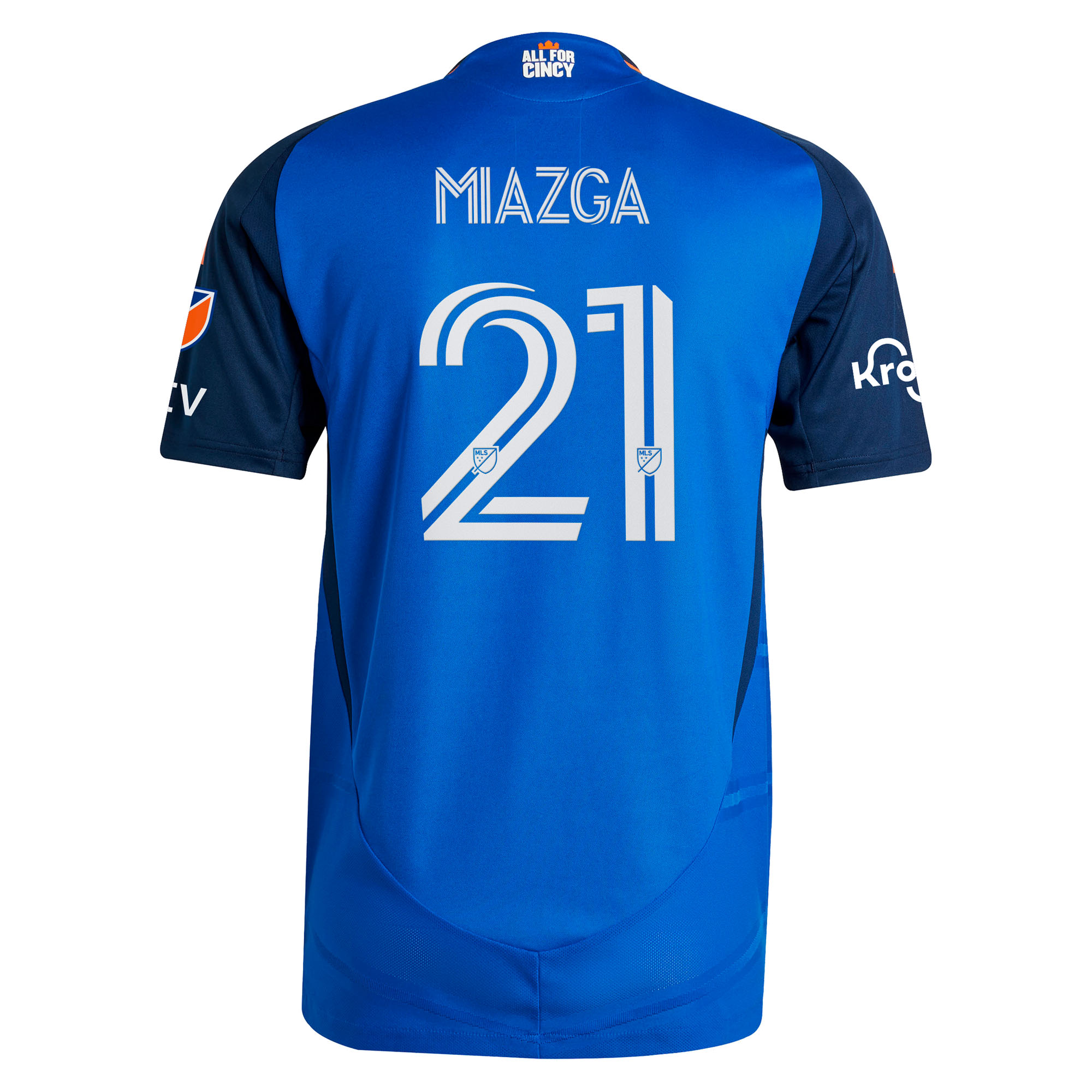 [ESK] Matt Miazga FC Cincinnati 2025 Orange and Blue Legacy Kit Authentic Player Jersey - Blue