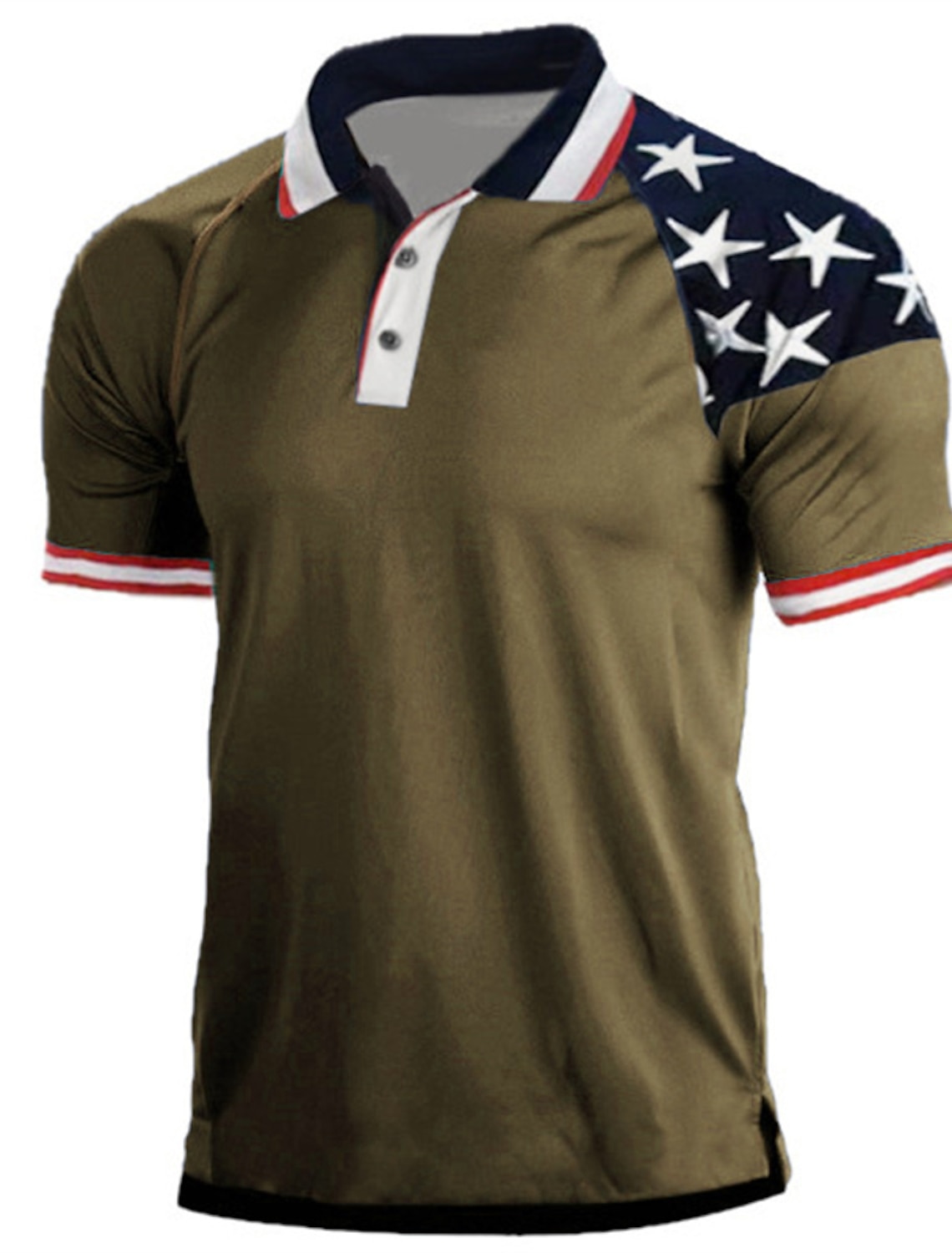 America's 250th Anniversary Men's Star Veterans Patriotic Polo Shirts