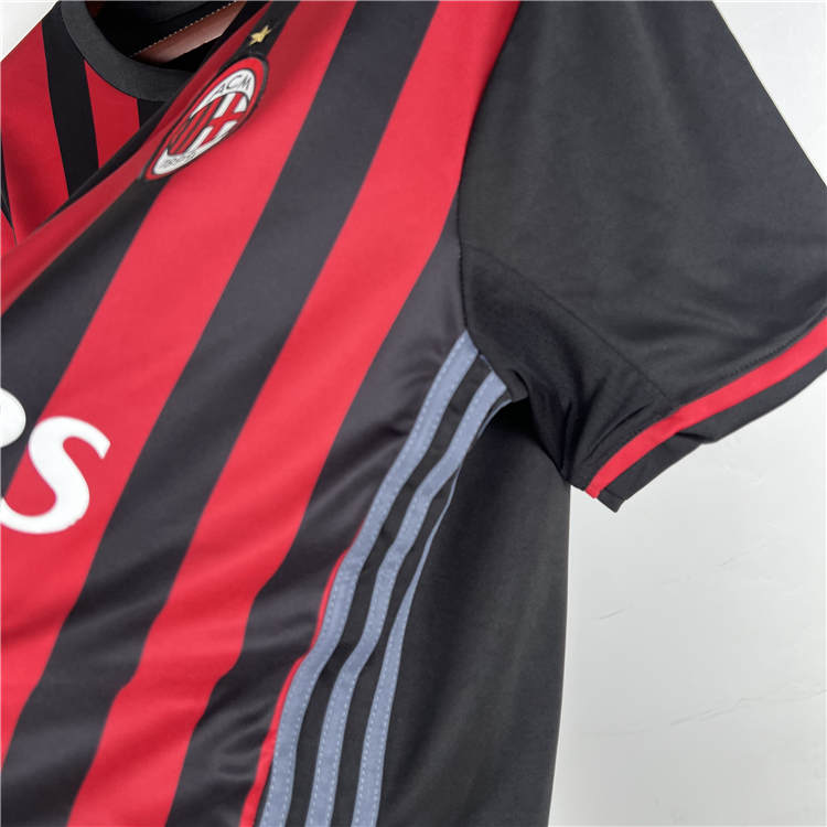 Authentic Advanced Fabric AC Milan 1617 Retro Home Shirt