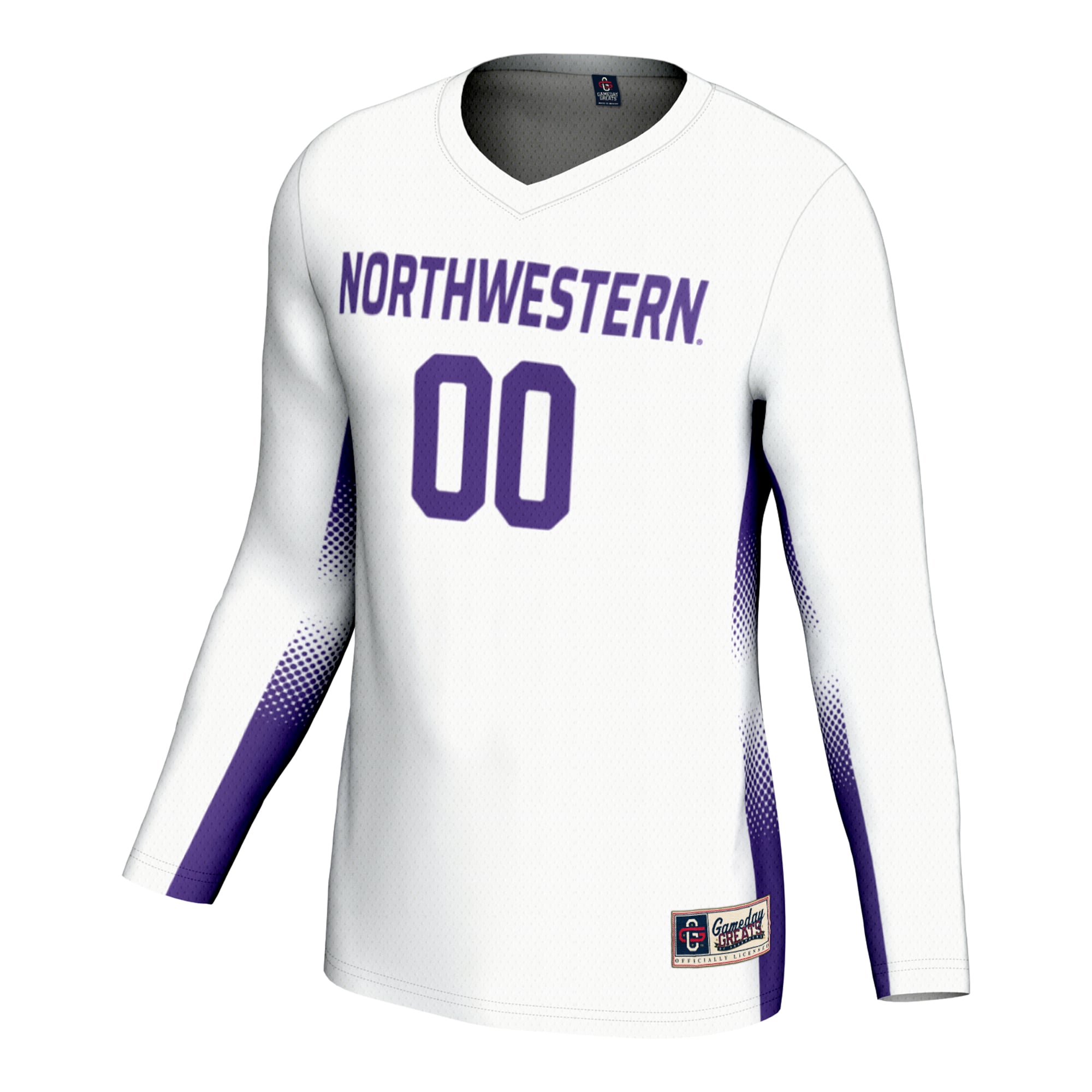 Northwestern Wildcats GameDay Greats Unisex NIL Pick-A-Player Lightweight Volleyball Jersey - C White