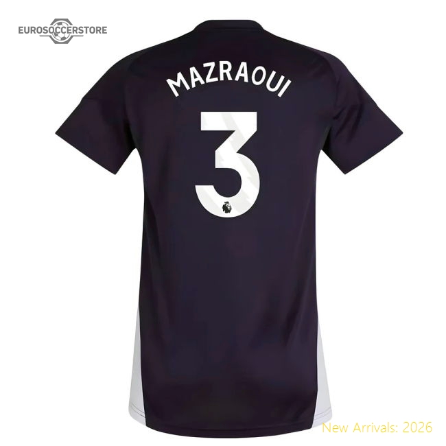 2025-2026 Man Utd Training Jersey (Aurora Plum) Womens (Mazraoui 3)