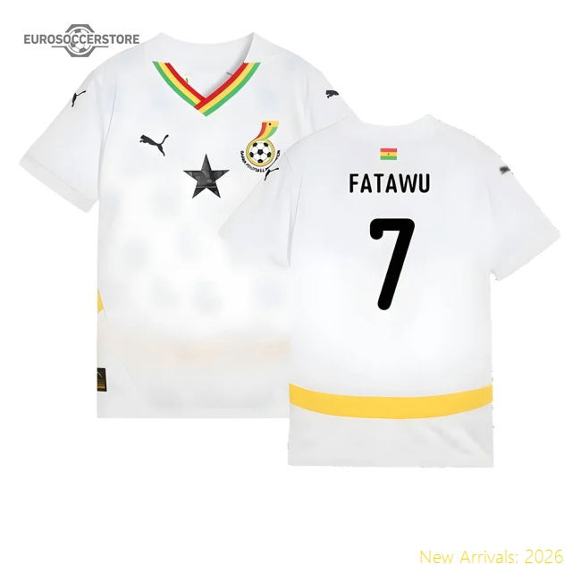 Ghana Kids 20242025 Home Premium Shirt Aeroready Moisturewicking