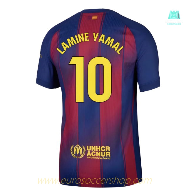 2025-2026 Barcelona Authentic Home Shirt (Lamine Yamal 10)