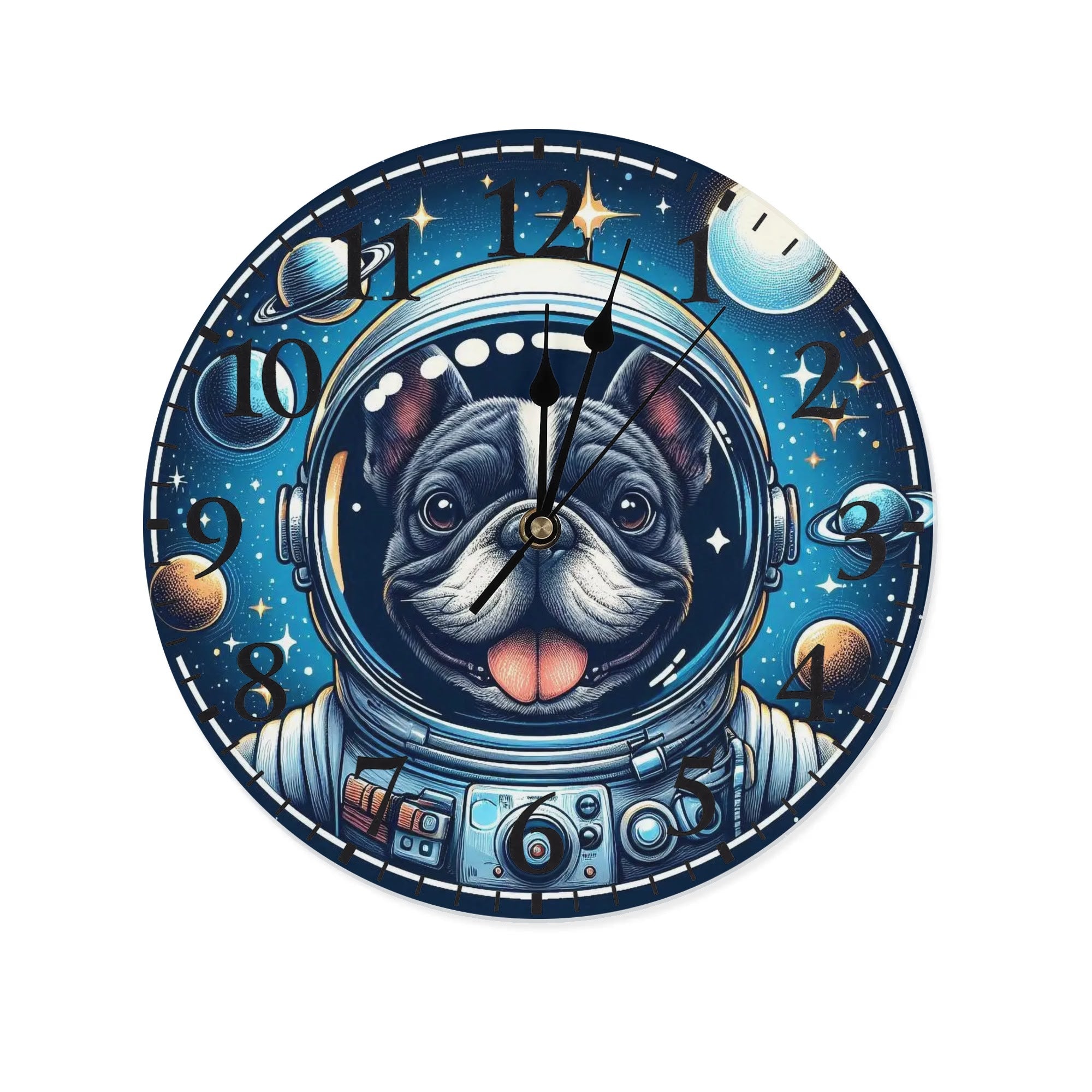 French Bulldog Ginger Frameless Wall Clock Practical Pet Supply