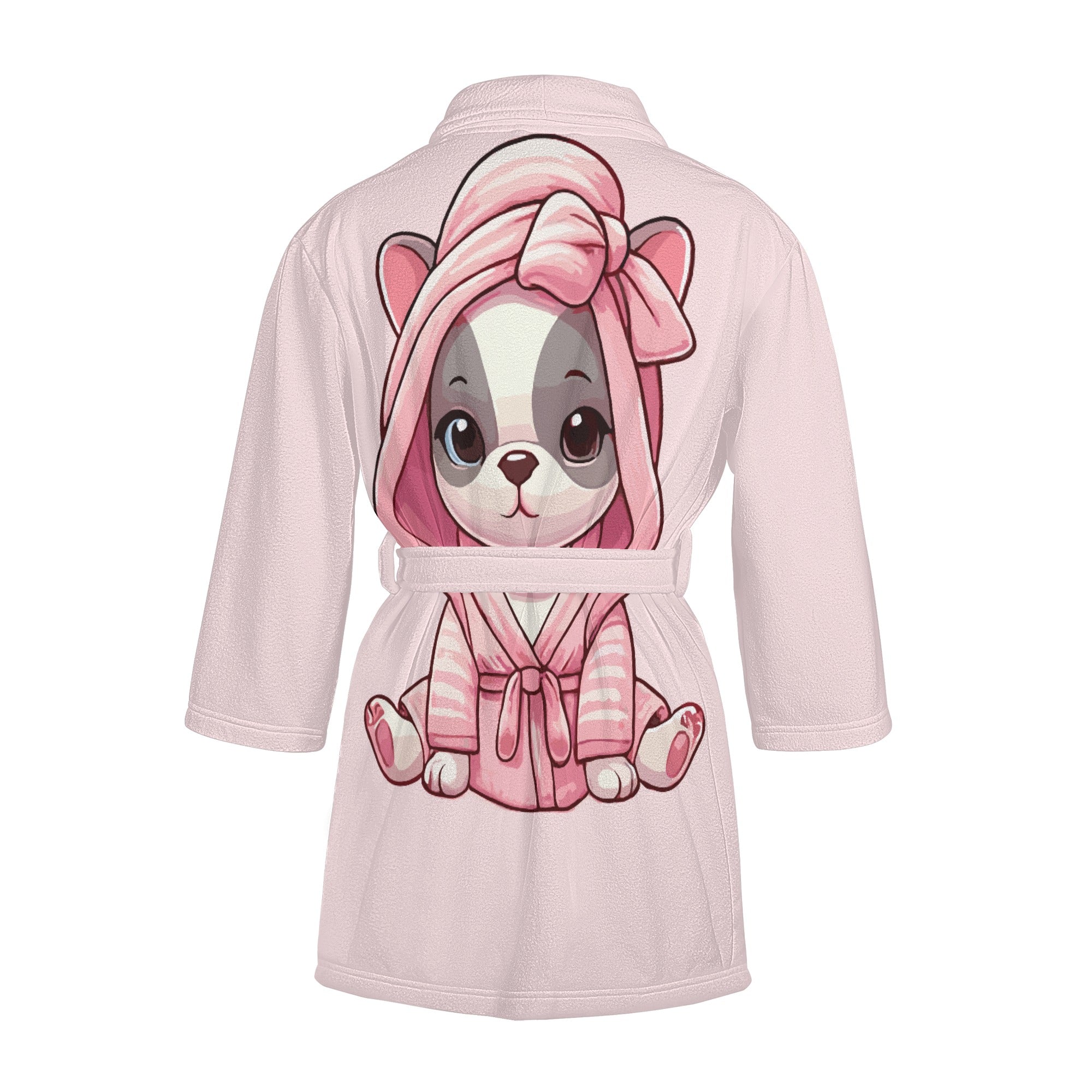 Cozy Culture-Inspired Hazel - Women Bathrobe for Pet Enthusiasts Durable