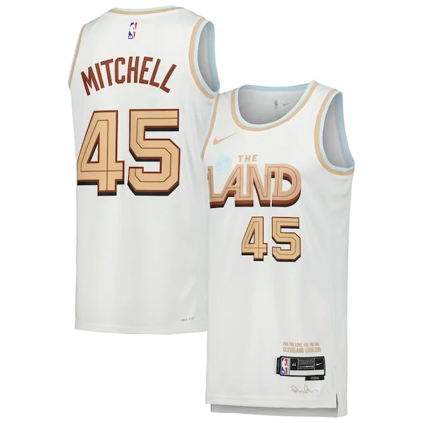 All-Star Donovan Mitchell CLE Basketball Jersey - White - Fan Favorite