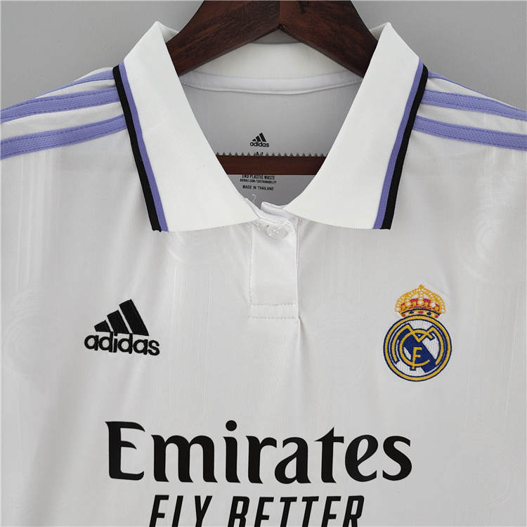 Official Real Madrid 2223 Home White Women's Soccer Jersey Football