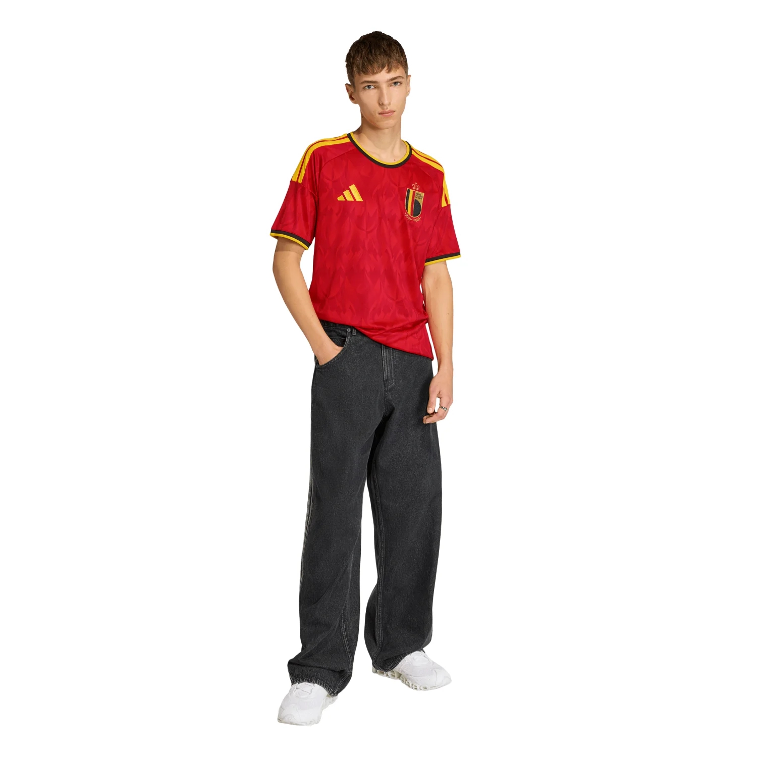 Belgium 2026 Home Jersey Men's - Red Devils Slim Fit Kit