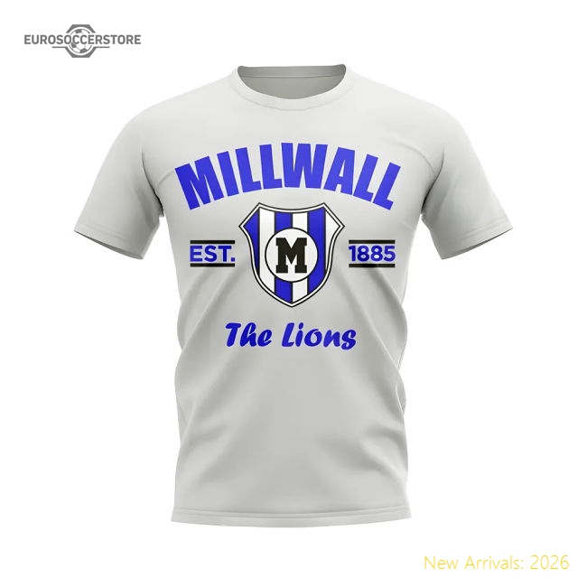 First-class Millwall Established Football T-shirt (white)