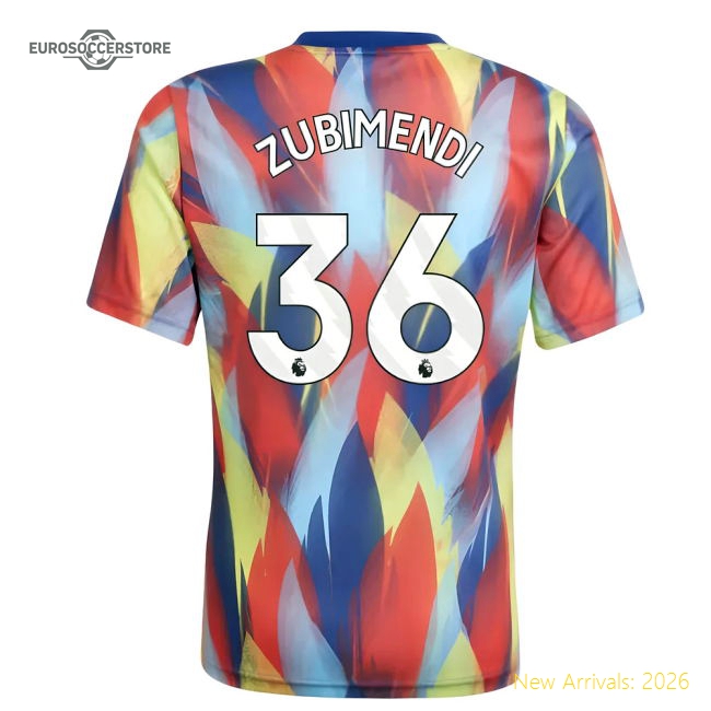 2025-2026 Arsenal Pre-Match Shirt (Victory Blue) - Kids (Zubimendi 36)