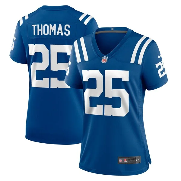 None Rodney Thomas Game Jersey - Royal | NFL Player Jersey | NFL Footb