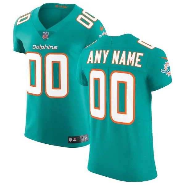 None Miami Dolphins Elite Jersey - Aqua | NFL Player Jersey | NFL Foot