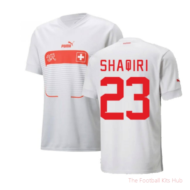 2022-2023 Switzerland Away Shirt (Shaqiri 23)