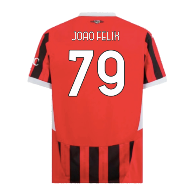 Acm Ac Milan Home Shirt Joao Felix #79 High Performance Devoted Up...