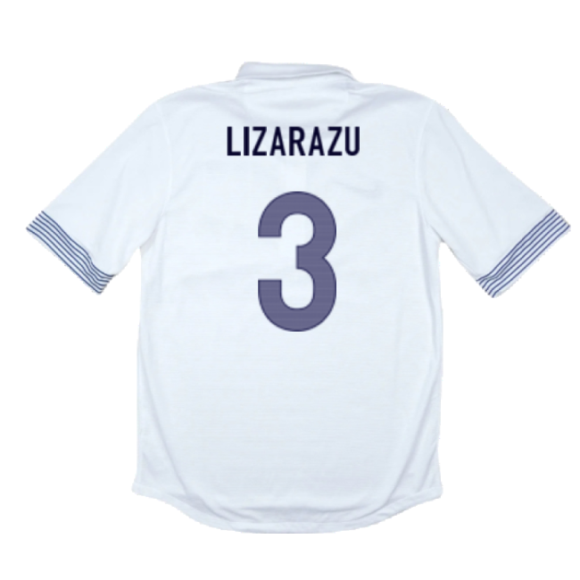 LIZARAZU 3 Match Worn Style France Away Professional Jersey 2012-2013
