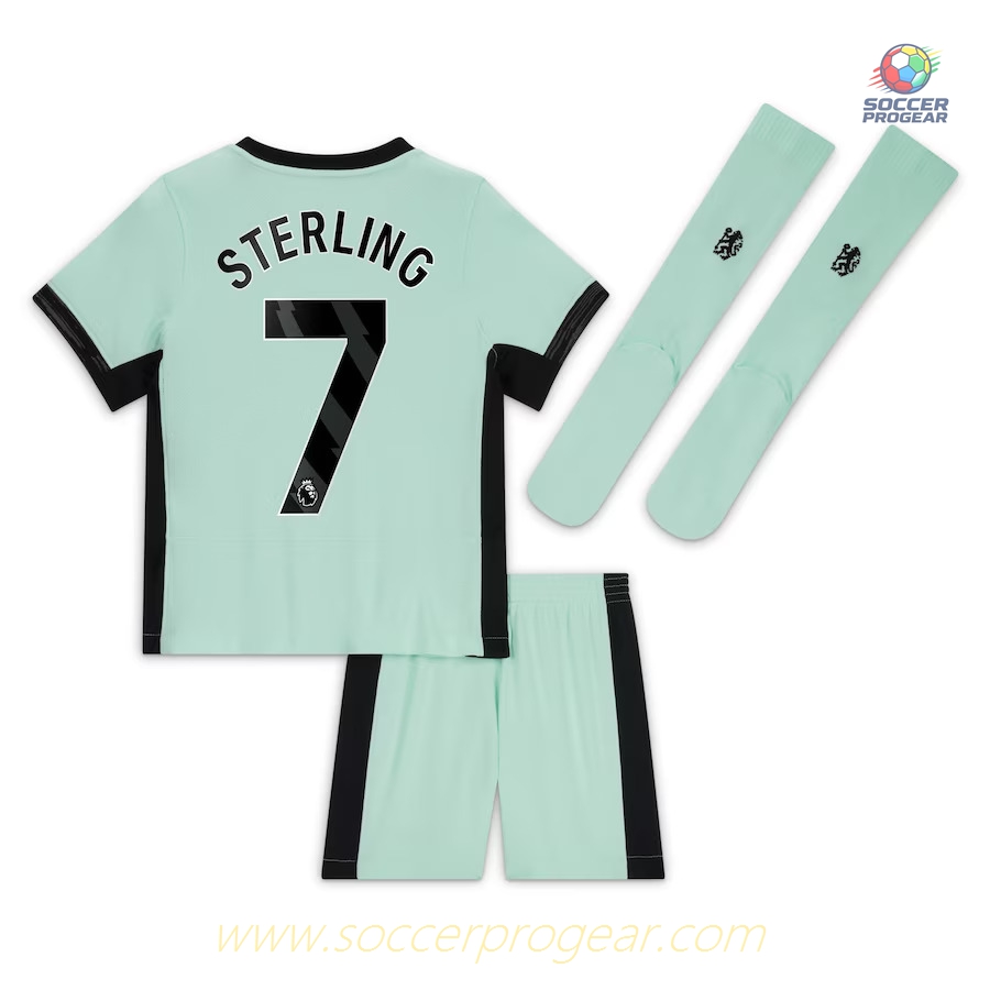 Chelsea Third Child Kit Football Jersey 2023 2024 Sterling