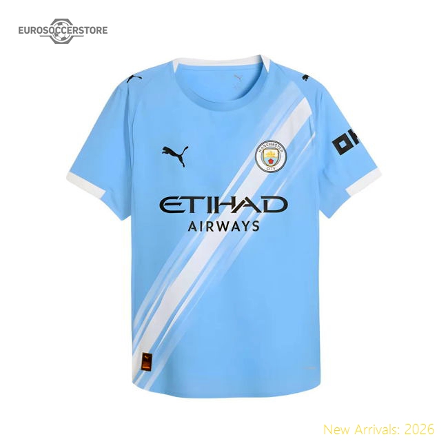 Professional Elite Authentic 2025-2026 Man City Licensed Main Shirt