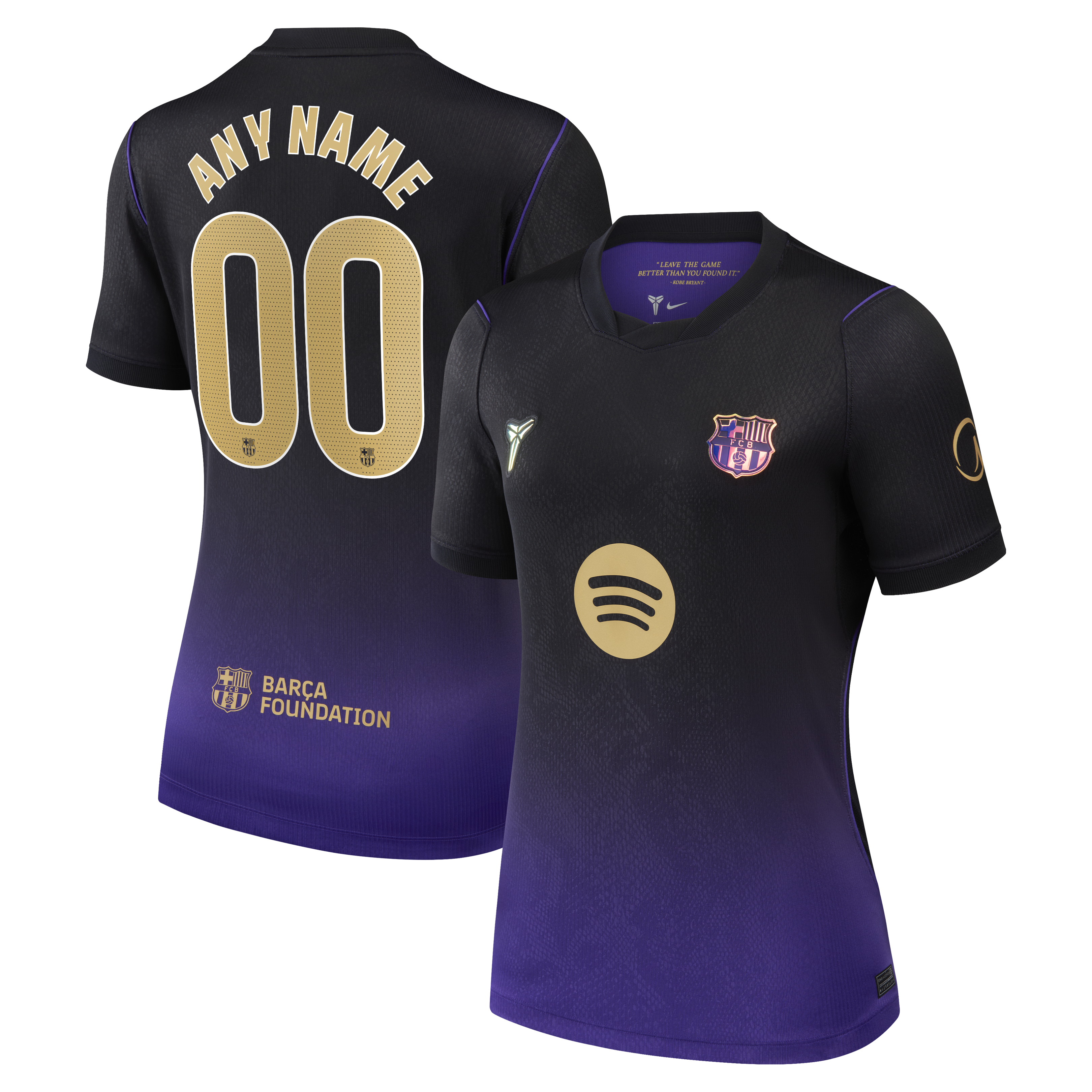 [JED] Barcelona Women's 2026/27 Away Stadium Replica Custom Jersey - Purple