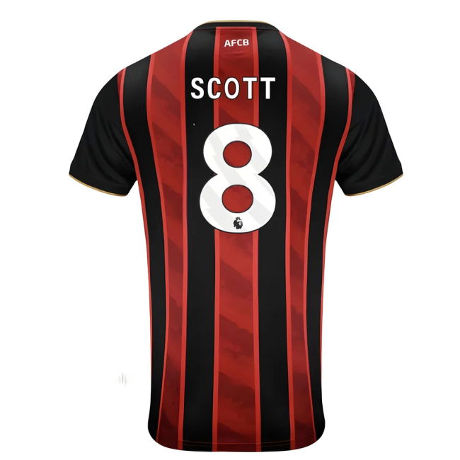 Bournemouth Bournemouth Home Shirt Scott #8 Professional Grade Lic...