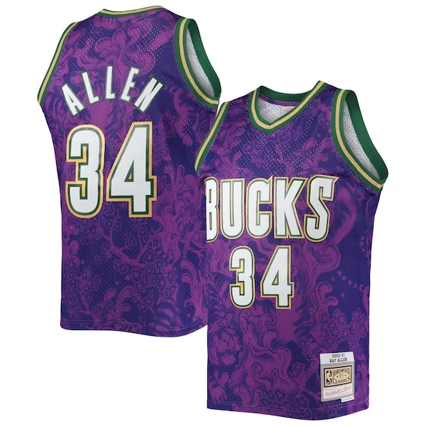 Ray Allen MIL Official Swingman Jersey - Championship - Fan Favorite