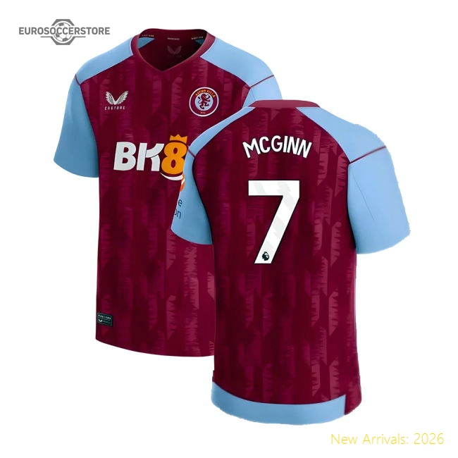 Premium Aston Villa Home Mcginn Jersey 2023-2024 Flexible
