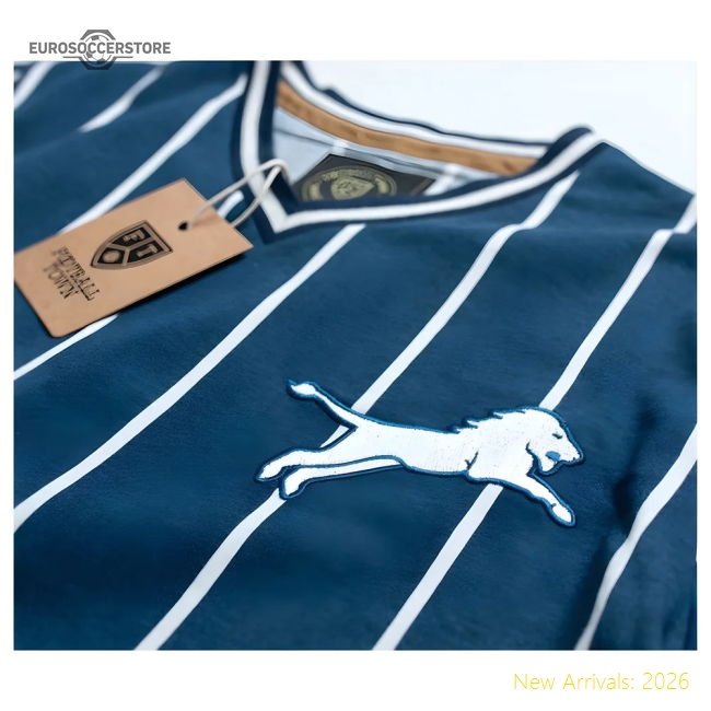 Authentic Millwall The Leaping Lion Home Retro Football Shirt