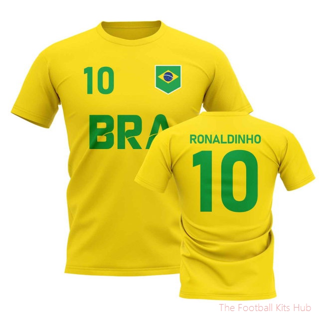 Ronaldinho Country Code Hero T-Shirt (Yellow)