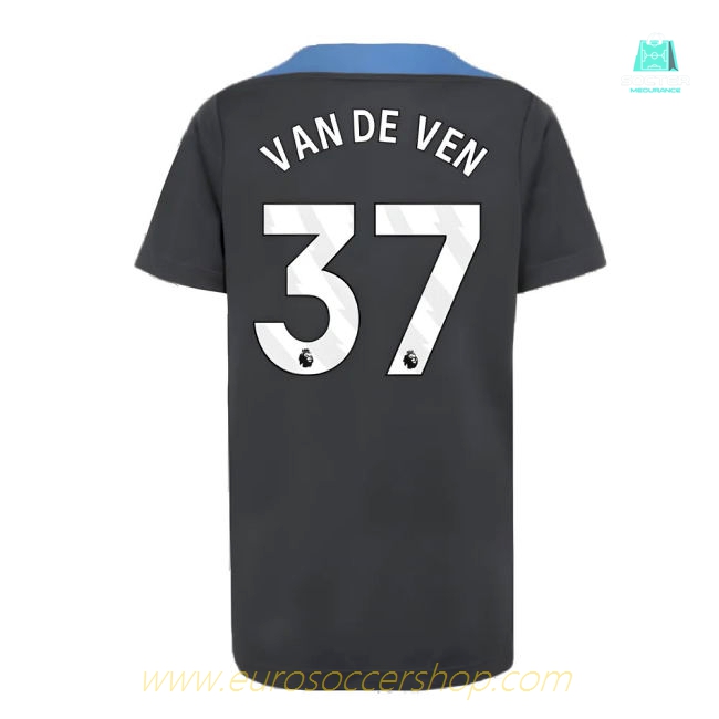 2024-2025 Tottenham Strike Dri-Fit Shirt (Dark Grey) - Kids (Van De Ven 37)