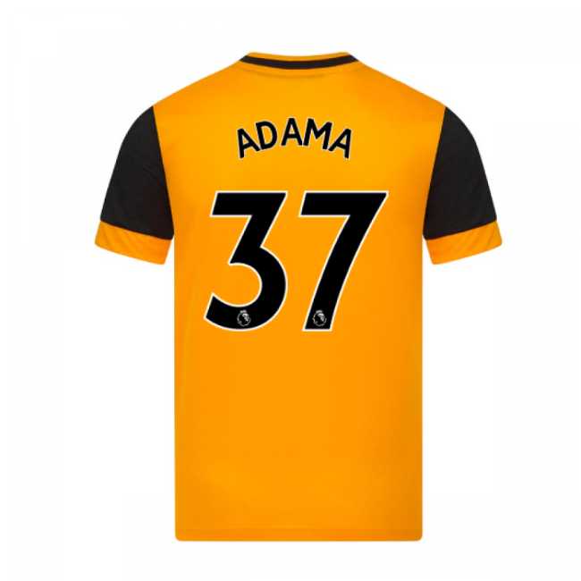 Wolves Wolves Home Football Shirt Adama #37 Pro Series Devoted New...