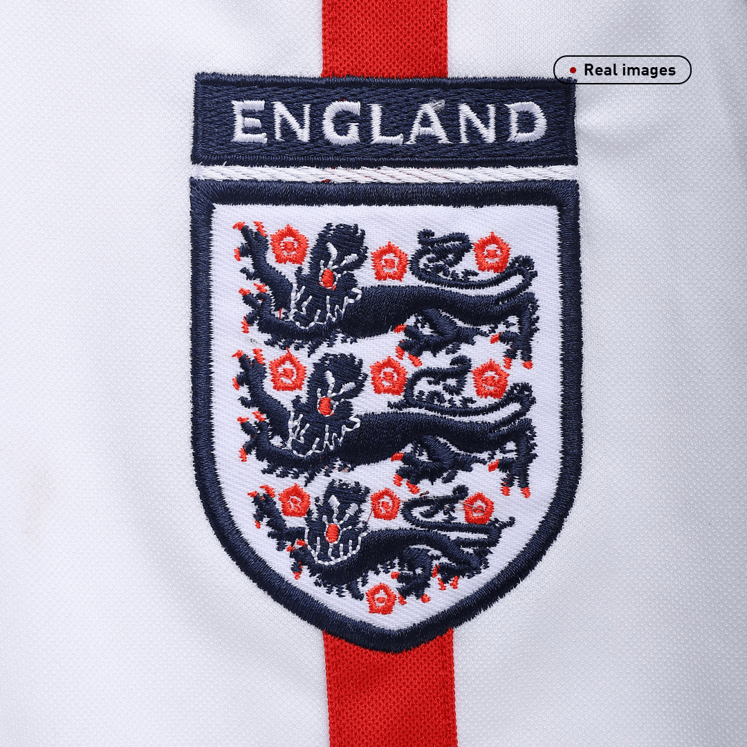 Retro SCHOLES #8 2002 England Home  Soccer Jersey Authentic Kit