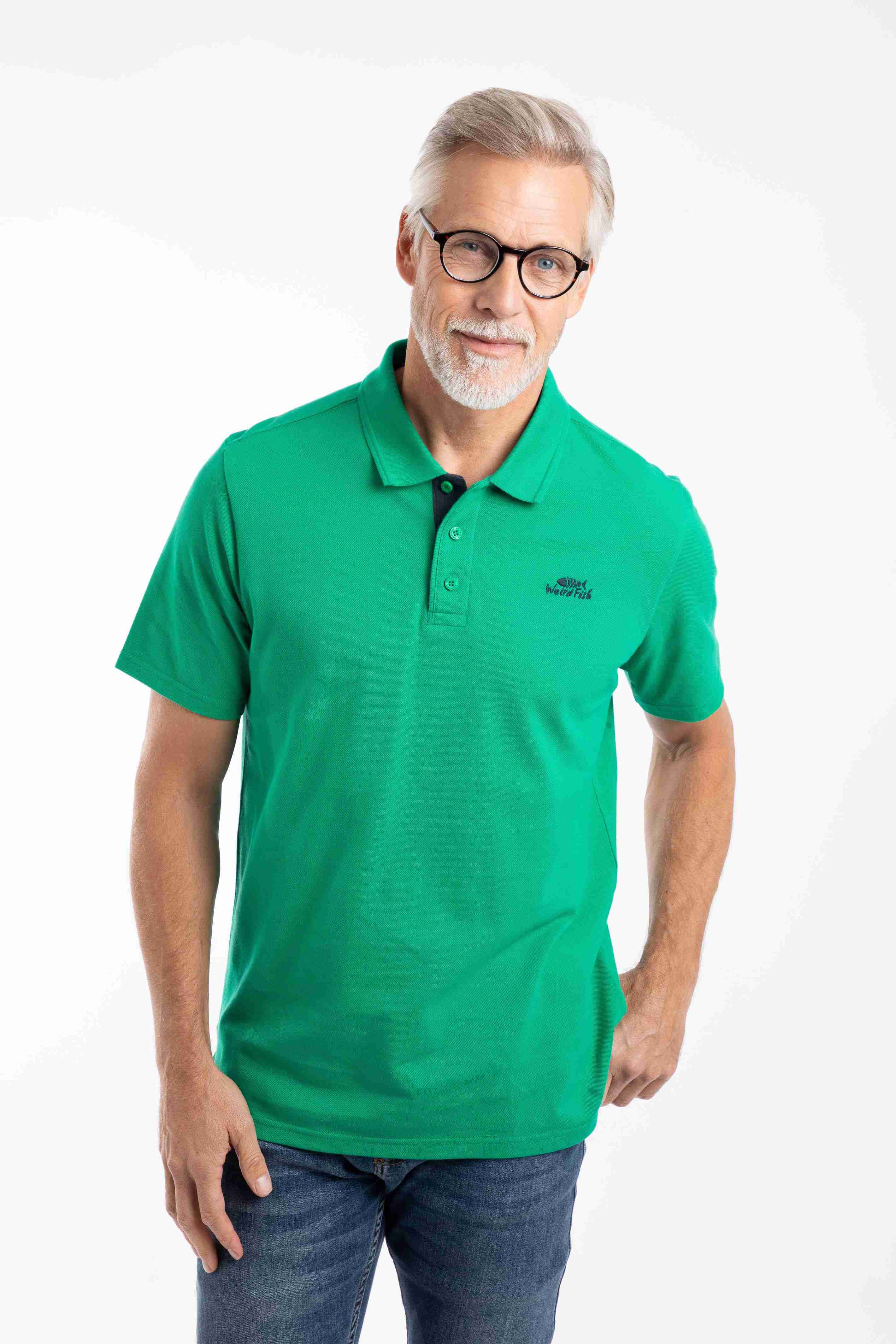 Miles Pique Polo Shirt Evergreen