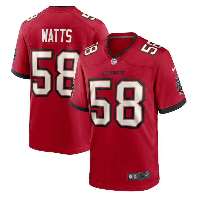 None Markees Watts TB Buccaneers Energetic Affordable Jersey