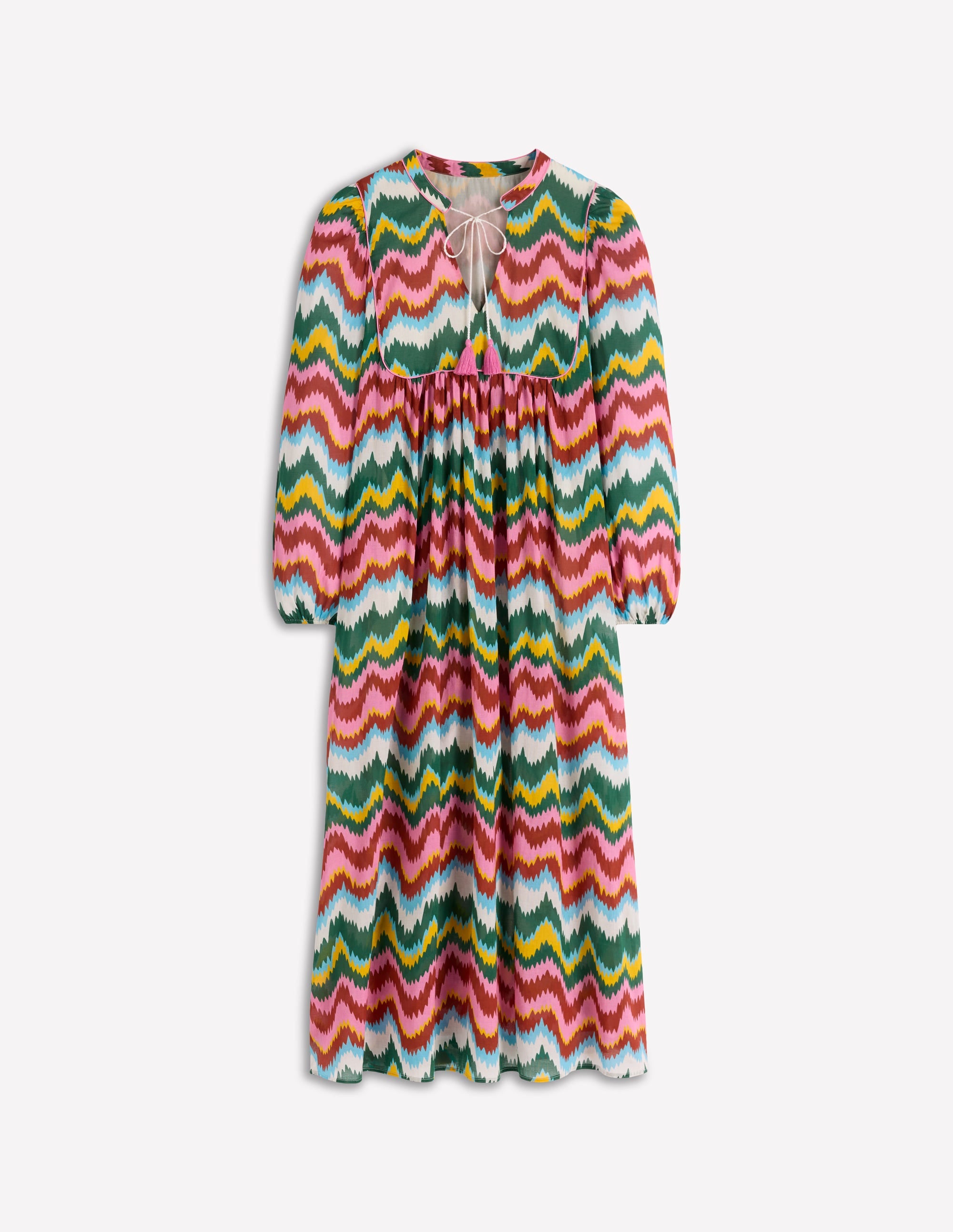 Boho Tie Neck Kaftan