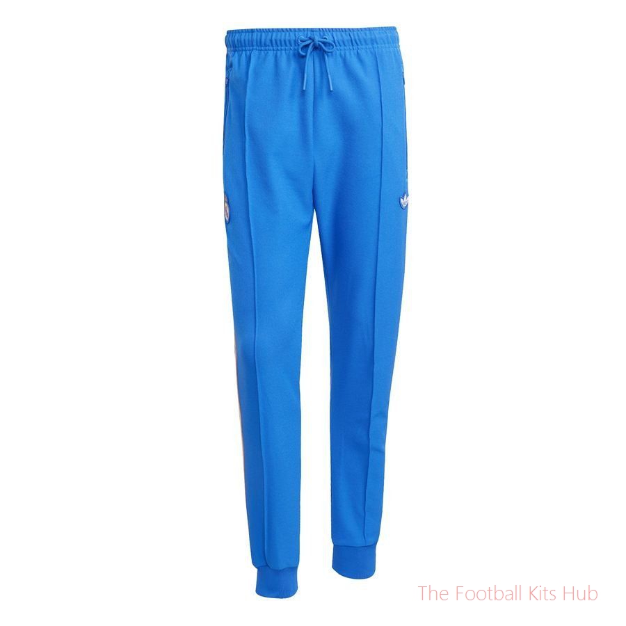 Real Madrid Training Trousers Terrace Icons - Blue Bird/White